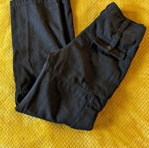 Women's black cargo pants size small